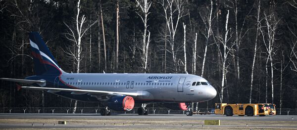 Un Airbus A-320 d'Aeroflot à l'aéroport Cheremetievo de Moscou - Sputnik Afrique