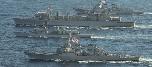 Des navires de l’Otan en mer de Barents, le 4 mai 2020 - Sputnik Afrique