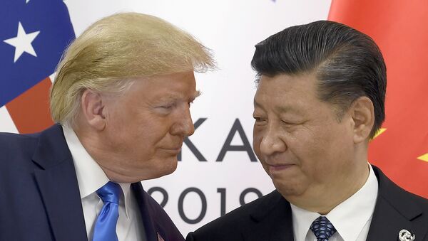 Donald Trump et Xi Jinping lors du sommet du G20 à Osaka, archives - Sputnik Afrique
