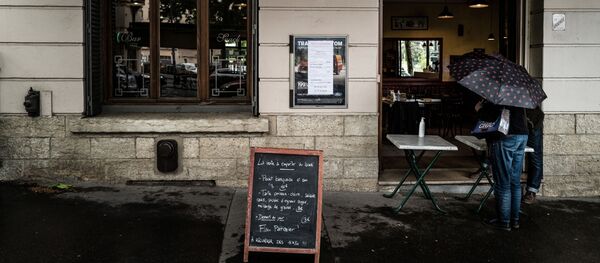 un cafe-restaurant à Lyon, mai 2020 - Sputnik Afrique