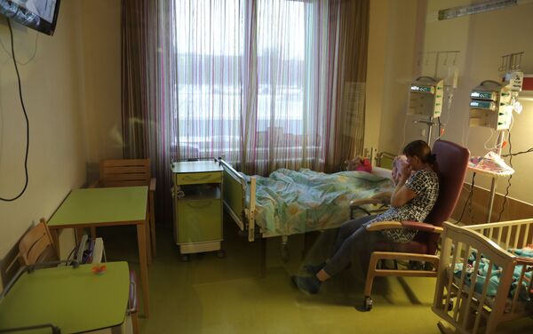 Les patients du centre national de recherche en pédiatrie oncologique, hématologique et immunologique de Dimitri Rogatchev, à Moscou - Sputnik Afrique