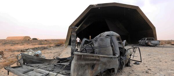 Les forces du GNA ont repris le contrôle de la base aérienne stratégique al-Watiya située à 140 km à l’ouest de Tripoli, le 18 mai 2020. - Sputnik Afrique