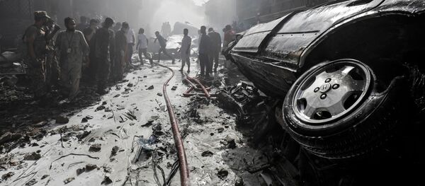 Sur les lieux du crash de l’Airbus A320 à Karachi - Sputnik Afrique