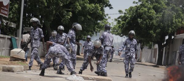 Les forces de l'ordre togolaises en action, au cours d'une manifestation. - Sputnik Afrique