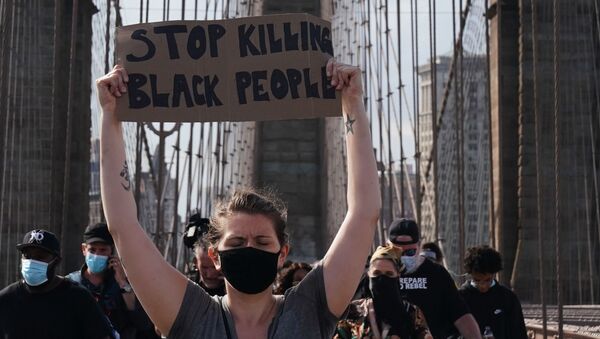 Protestations à New York après la mort de George Floyd - Sputnik Afrique