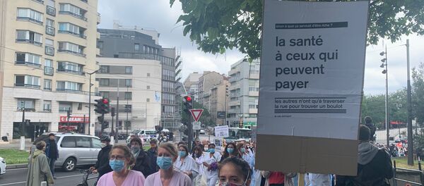 Manifestation personnel soignant - Sputnik Afrique