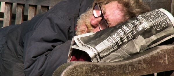 Un SDF à Londres - Sputnik Afrique