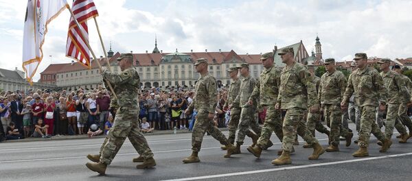 Des soldats américains lors d'une parade militaire annuelle à Varsovie, Pologne - Sputnik Afrique