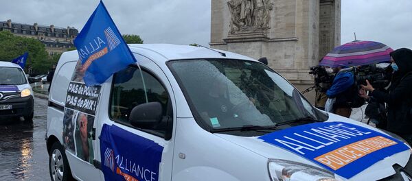 Action des policiers pour exprimer leur colère suite aux annonces de Castaner - Sputnik Afrique