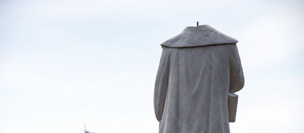 Statue de Christophe Colomb décapité, Boston, Etats-Unis - Sputnik Afrique