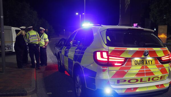 la police après une attaque au couteau dans un parc à Reading, à l'ouest de Londres - Sputnik Afrique