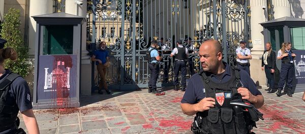 Action d’Extinction Rebellion pour dénoncer les violences policières devant le ministère de l'Intérieur, 23 juin 2020 - Sputnik Afrique