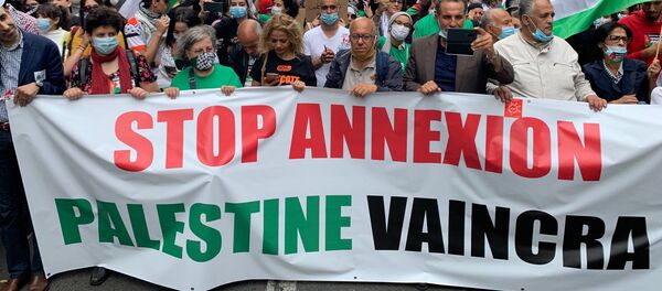 Manifestation en soutien de la Palestine à Paris, 27 juin 2020 - Sputnik Afrique