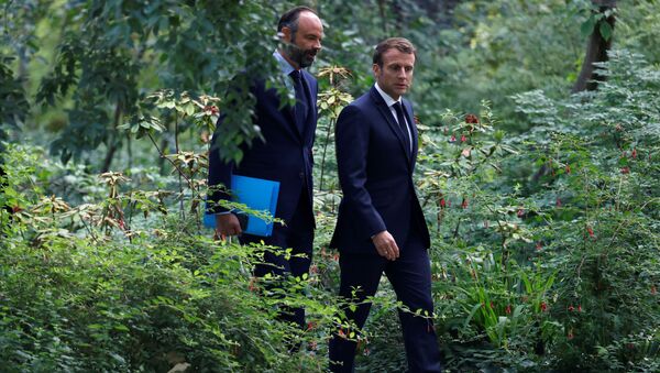 Emmanuel Macron et Édouard Philippe vont à la rencontre avec les membres de la Convention citoyenne pour le climat à l'Elysée (image d'illustration) - Sputnik Afrique