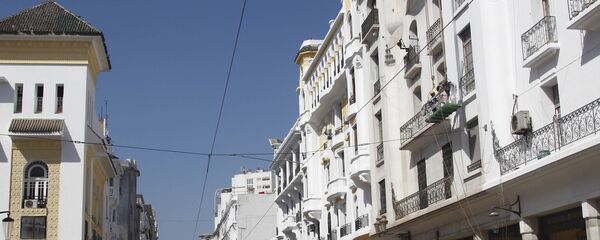 Les bâtiments du boulevard Mohammed V, à Casablanca, sont un mix d'architecture traditionnelle et art déco. - Sputnik Afrique