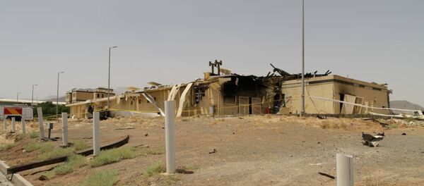 Le bâtiment endommagé par un incendie au site nucléaire iranien de Natanz - Sputnik Afrique