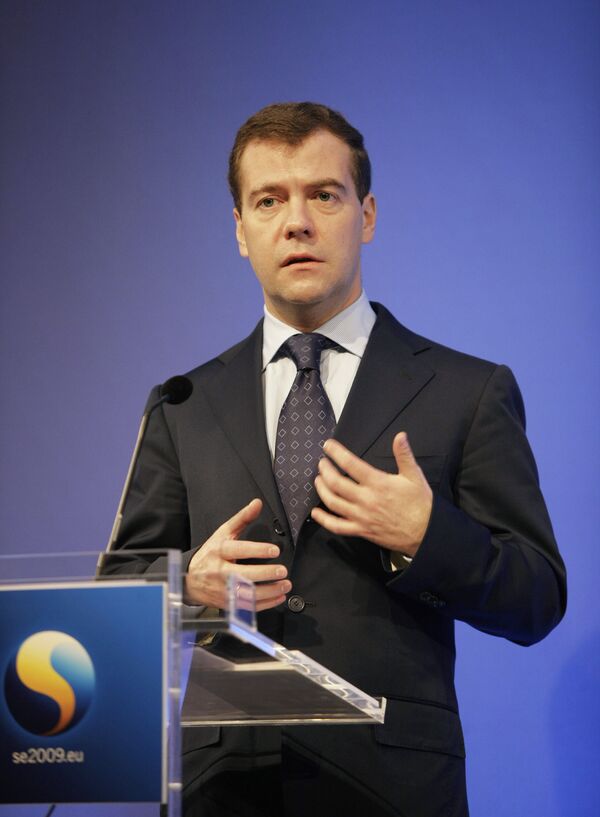 Dmitri Medvedev à Stockholm - Sputnik Afrique