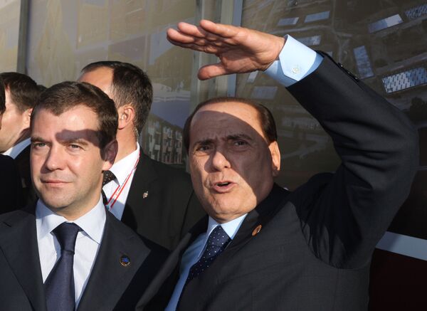 Medvedev-Berlusconi - Sputnik Afrique