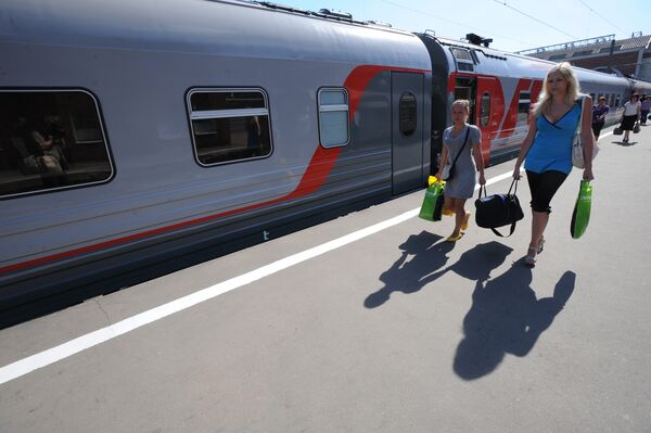 La Russie lance un premier train touristique Moscou-Pékin - Sputnik Afrique