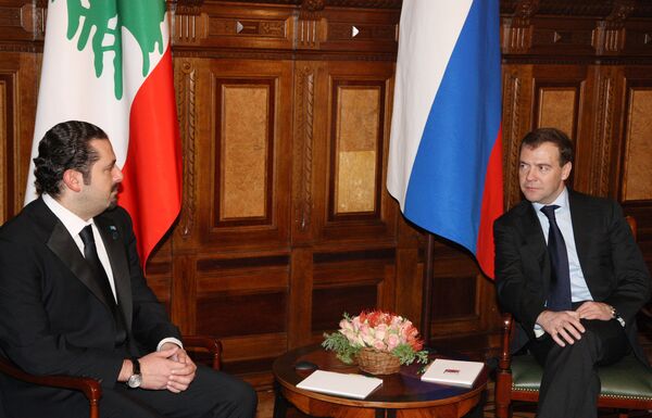 Rencontre Medvedev-Hariri à Copenhague  - Sputnik Afrique