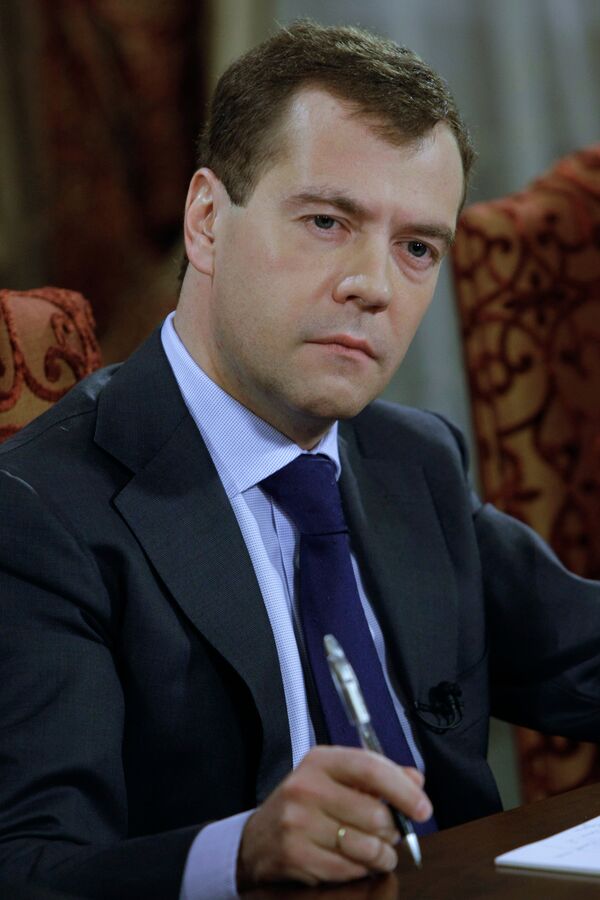 Le président Dmitri Medvedev  - Sputnik Afrique