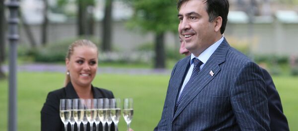 Le président géorgien Mikhaïl Saakachvili - Sputnik Afrique