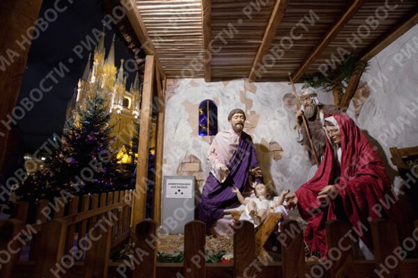 Messe de Noël dans la cathédrale de l'Immaculée Conception de Moscou   - Sputnik Afrique