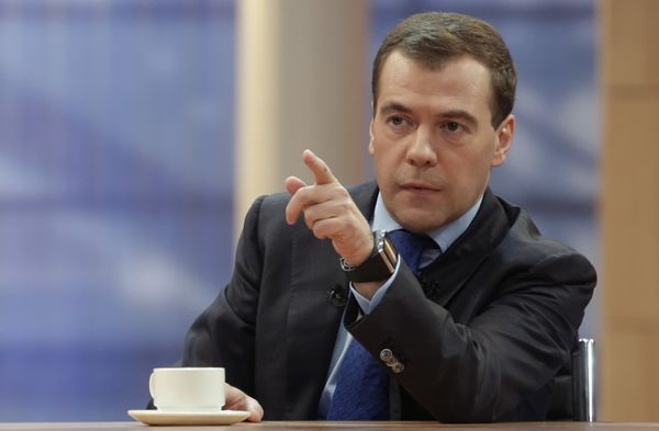 Le président russe Dmitri Medvedev Le président russe Dmitri Medvedev - Sputnik Afrique