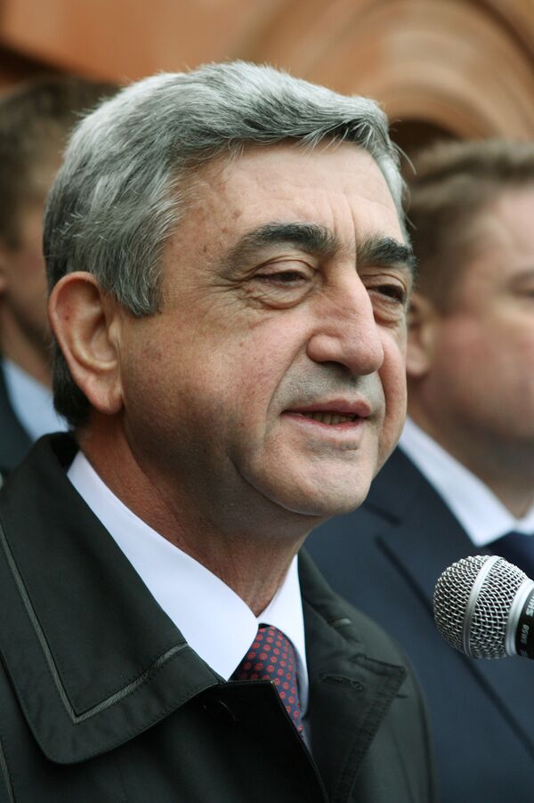 Serge Sargsian, président arménien - Sputnik Afrique