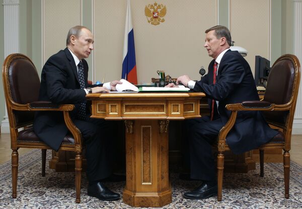 Vladimir Poutine et Sergueï Ivanov - Sputnik Afrique