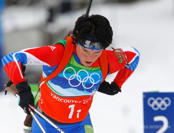 Les biathlètes russes ont triomphé en relais 4x6 km femmes aux Jeux Olympiques de Vancouver - Sputnik Afrique