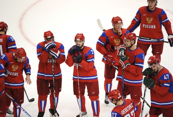 L'équipe russe de hockey sur glace écrasée par les Canadiens en quarts - Sputnik Afrique