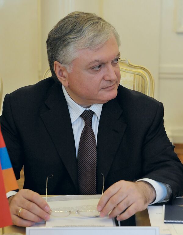 Le ministre arménien des Affaires étrangères Edouard Nalbandian - Sputnik Afrique