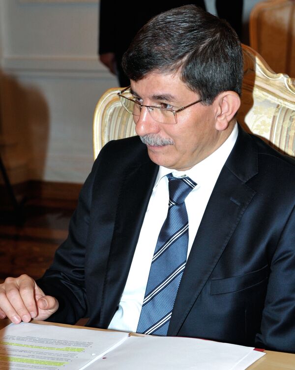 Le ministre turc des Affaires étrangères Ahmet Davutoglu - Sputnik Afrique