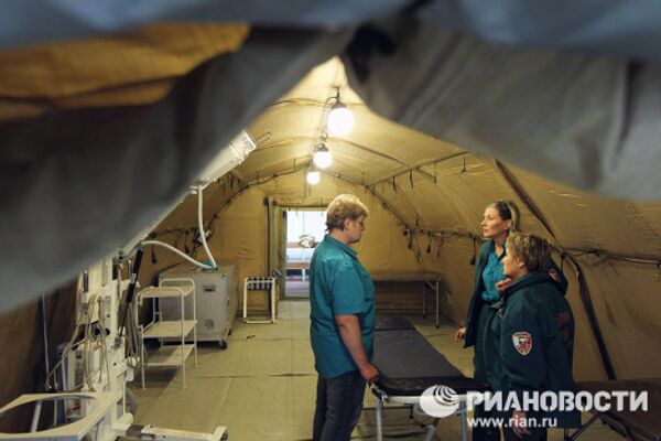 Séisme au Chili: l'hôpital gonflable russe déployé à Puente Alto - Sputnik Afrique