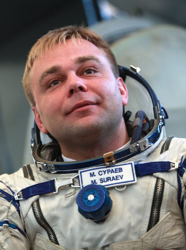 Le cosmonaute russe Maksim Souraïev et l'astronaute américain Jeffrey Williams - Sputnik Afrique