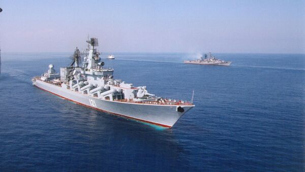 Le croiseur russe Moskva met le cap sur l'océan Indien (Flotte de la mer Noire) - Sputnik Afrique