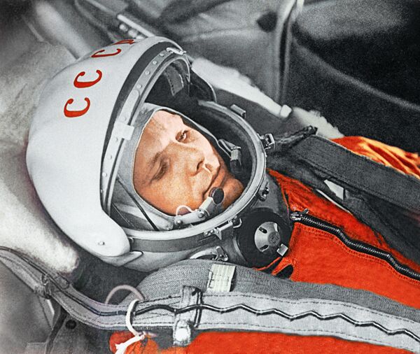 Iouri Gagarine lors du premier vol spatial habité - Sputnik Afrique