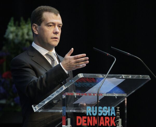 Dmitri Medvedev à Copenhague - Sputnik Afrique