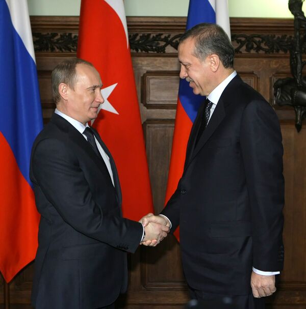 Tayyip Erdogan et Vladimir Poutine  - Sputnik Afrique