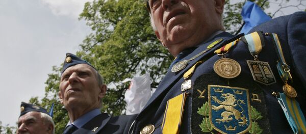 Veteran members of the Ukrainian Insurgent Army mark Heroes Day in western Ukrainian city of Lviv - Sputnik Afrique