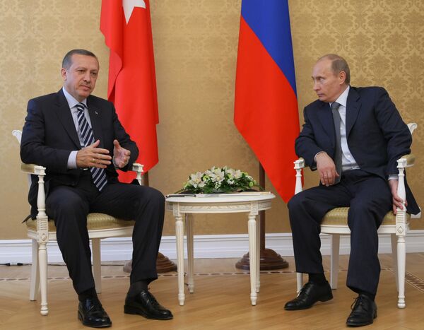 Poutine et Erdogan évoquent le problème nucléaire iranien  - Sputnik Afrique