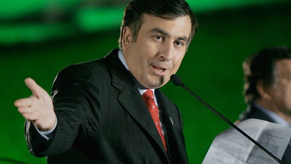 Le président géorgien Mikhaïl Saakachvili - Sputnik Afrique