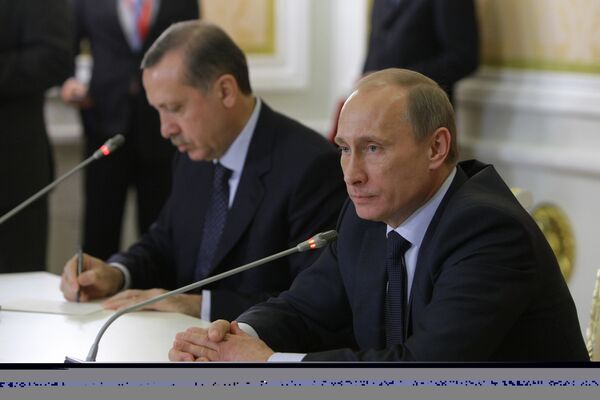 Vladimir Poutine et Recep Tayyip Erdoğan. Les archives - Sputnik Afrique
