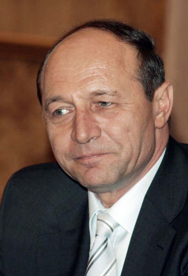 Le président roumain Traian Basescu - Sputnik Afrique
