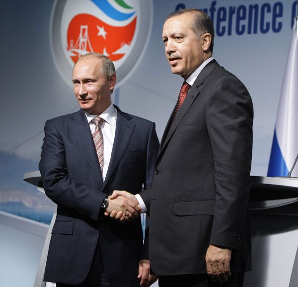 Пресс-конференция Влдаимира Путина и Реджепа Тайипа Эрдогана - Sputnik Afrique