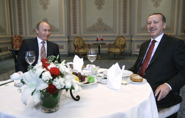 Vladimir Poutine et Tayyip Erdogan - Sputnik Afrique