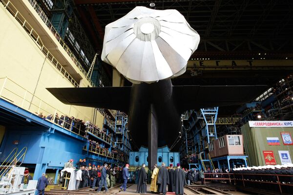 Mise à l'eau du sous-marin nucléaire Severodvinsk  - Sputnik Afrique