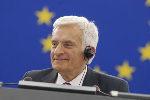 Le président du Parlement européen Jerzy Buzek - Sputnik Afrique