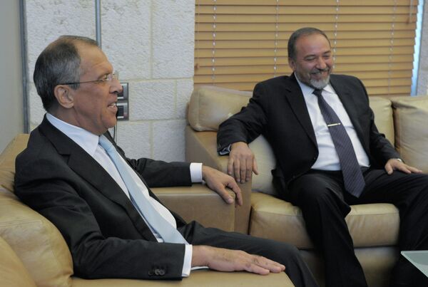 Sergueï Lavrov et Avigdor Lieberman - Sputnik Afrique